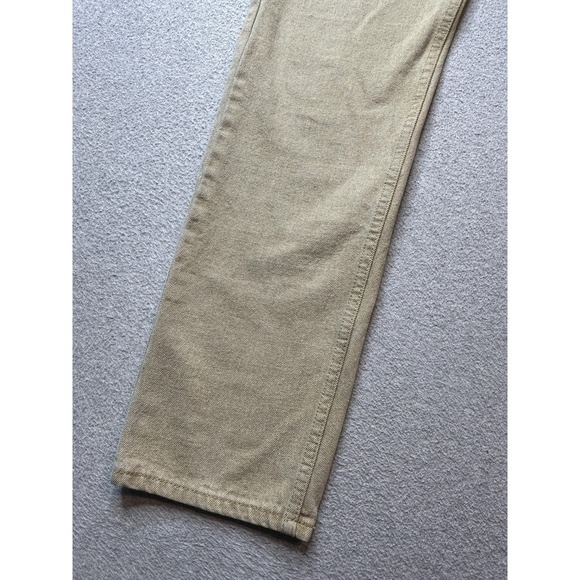GS115 Jeans Mens 32x31 Tan Khaki Straight Leg 100% Cotton Denim Casual 5 Pocket - Picture 3 of 16